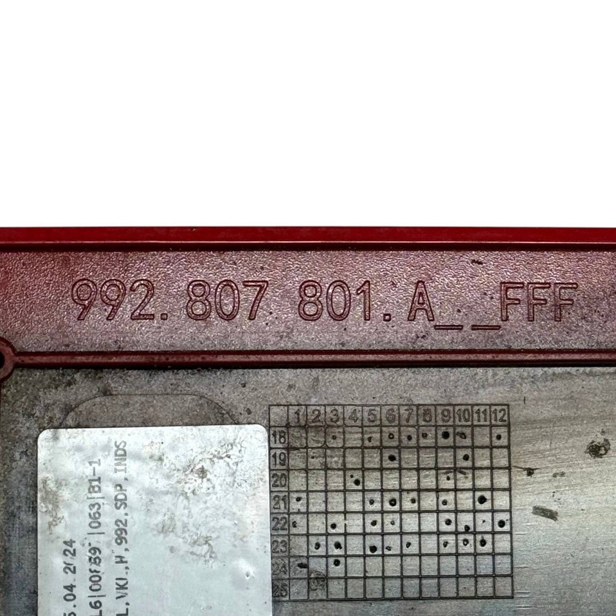 2020 2021-2024 PORSCHE 911 992 REAR BUMPER LICENSE PLATE MOLDING COVER PANEL