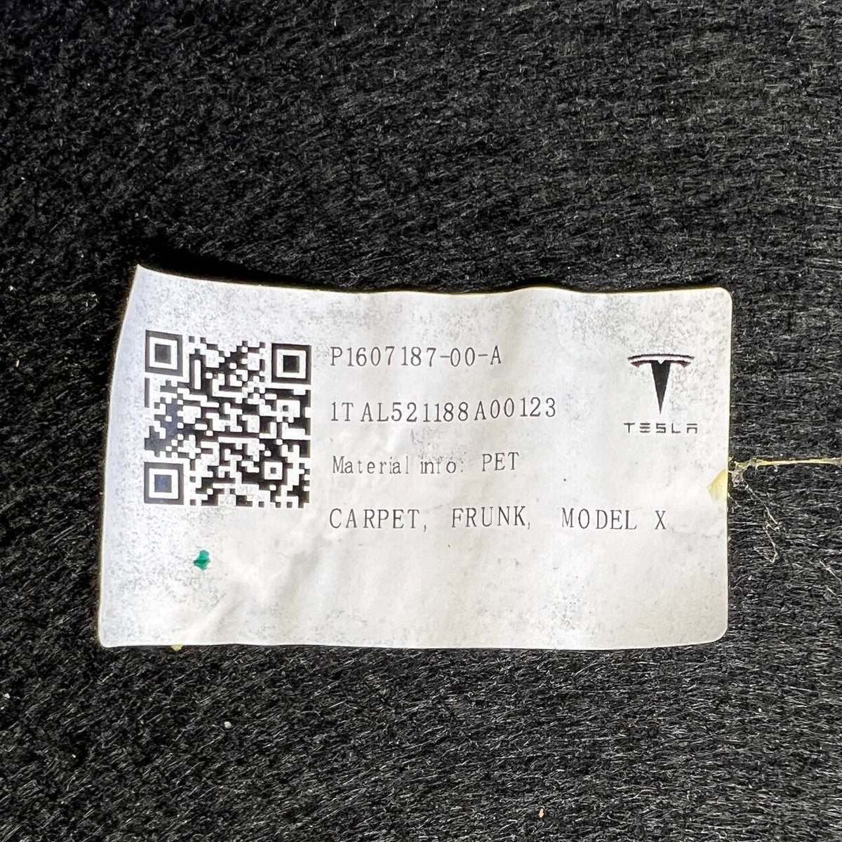 2021 2022 2023 2024 TESLA MODEL X FRONT FRUNK BOOT CARPET STORAGE BOX OEM USED