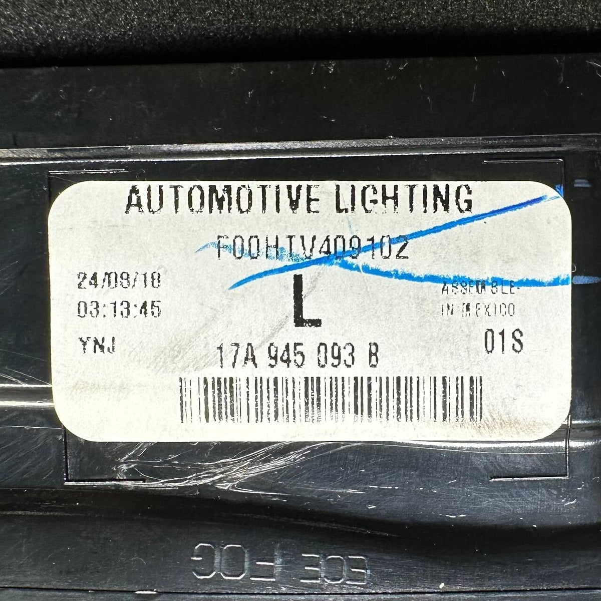 2019 2020 2021 2022-2024 VOLKSWAGEN JETTA REAR LEFT DRIVER SIDE TAILLIGHT LAMP