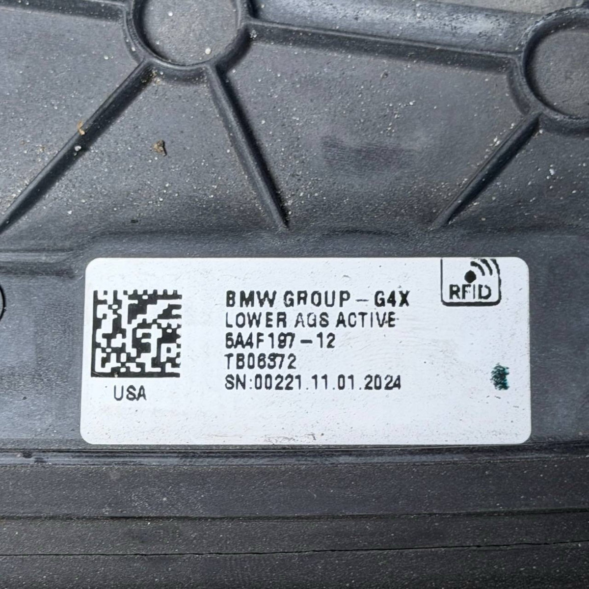 2025 2026 2027 BMW X3 G45 FRONT BUMPER CENTER SHUTTER AIR GUIDE ACTIVE OEM USED