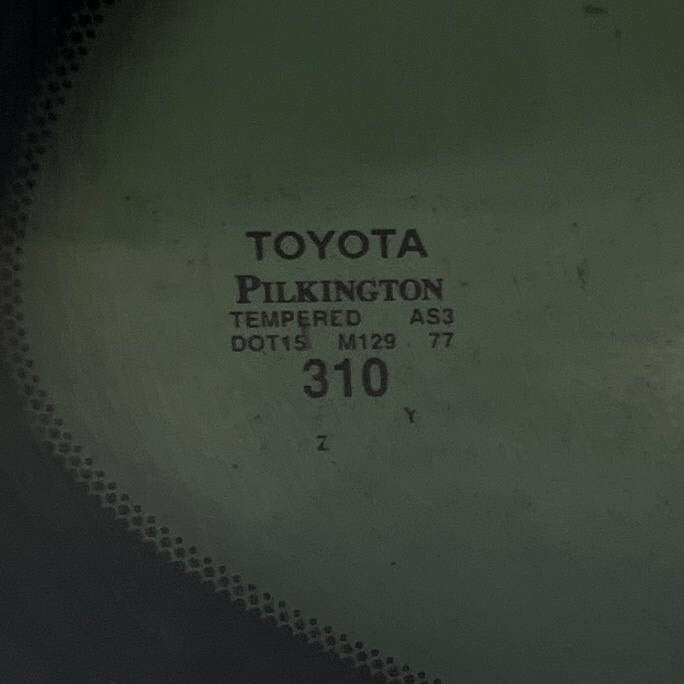 2023 2024 2025 TOYOTA GRAND HIGHLANDER REAR RIGHT SIDE QUARTER GLASS WINDOW OEM