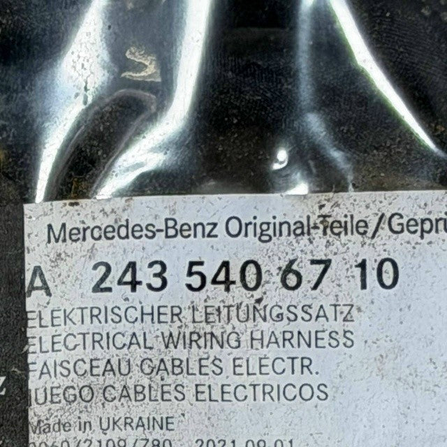 2022 2023-2026 MERCEDES BENZ X243 EQB FRONT BUMPER PARKING WIRING WIRE HARNESS