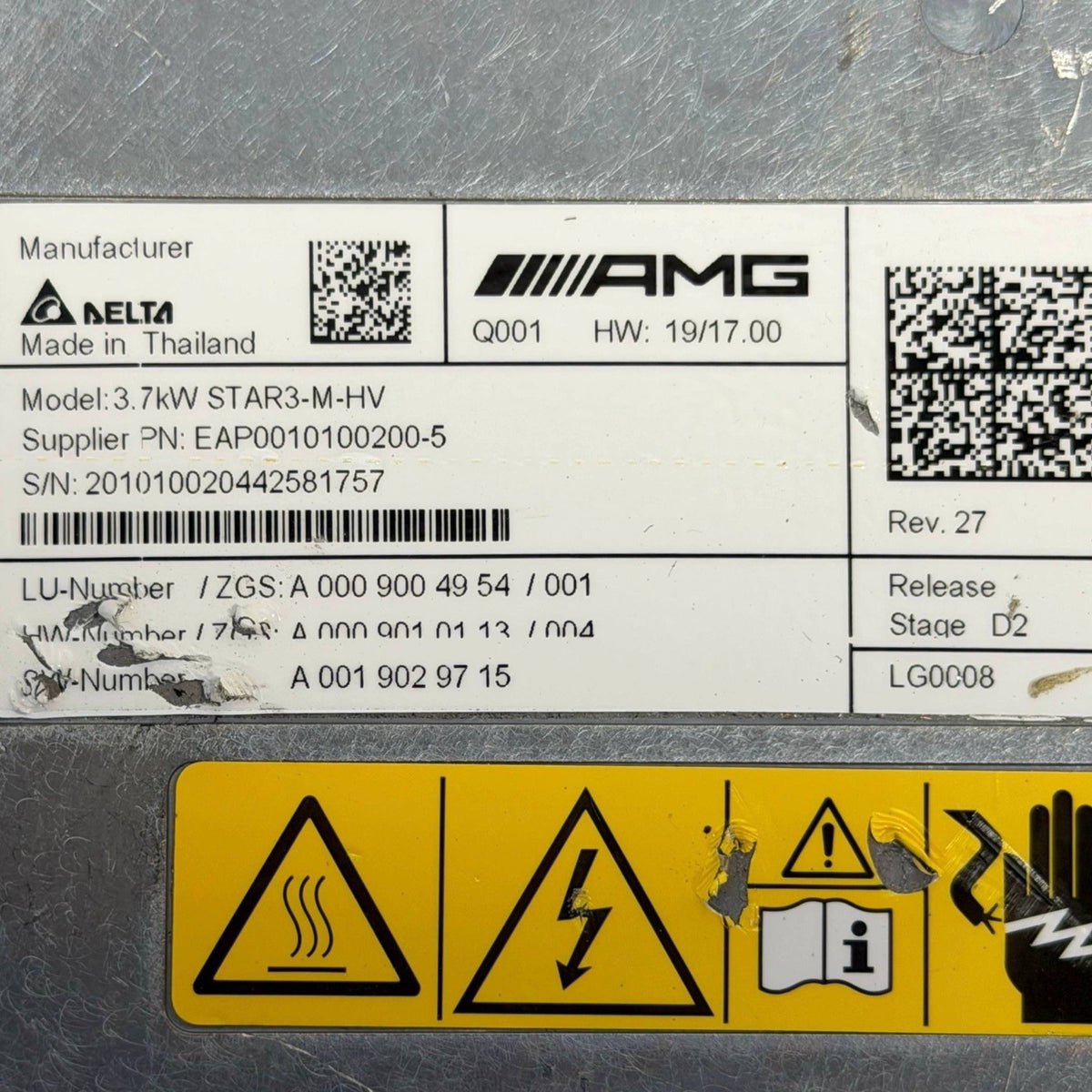 2023 2024 2025 MERCEDES-BENZ S500 S580 SL BATTERY CHARGER MODULE CONTROL UNIT