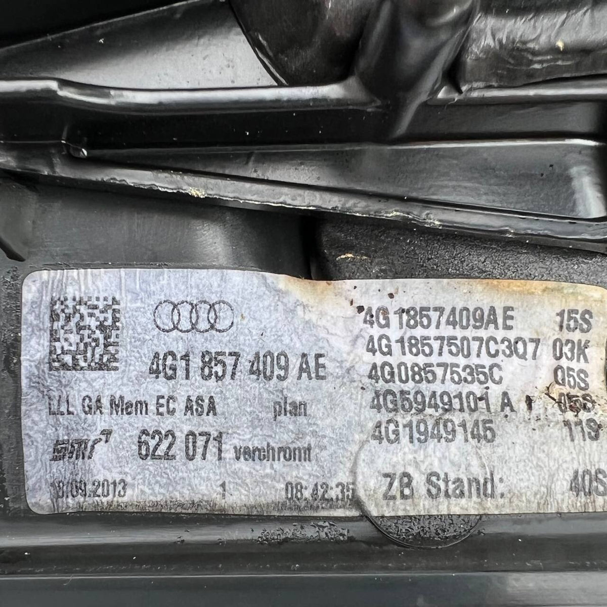2012 2013 2014 2015 2016 2017 2018 AUDI A6 S6 LEFT DOOR MIRROR ASSEMBLY 14+2PINS