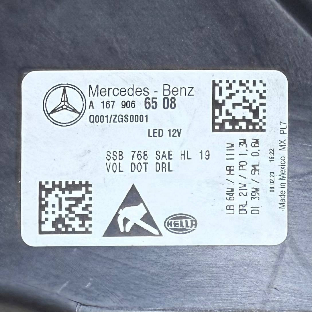 2020-2023 MERCEDES BENZ GLS450 GL580 LEFT DRIVER HEADLIGHT HEADLAMP OEM USED