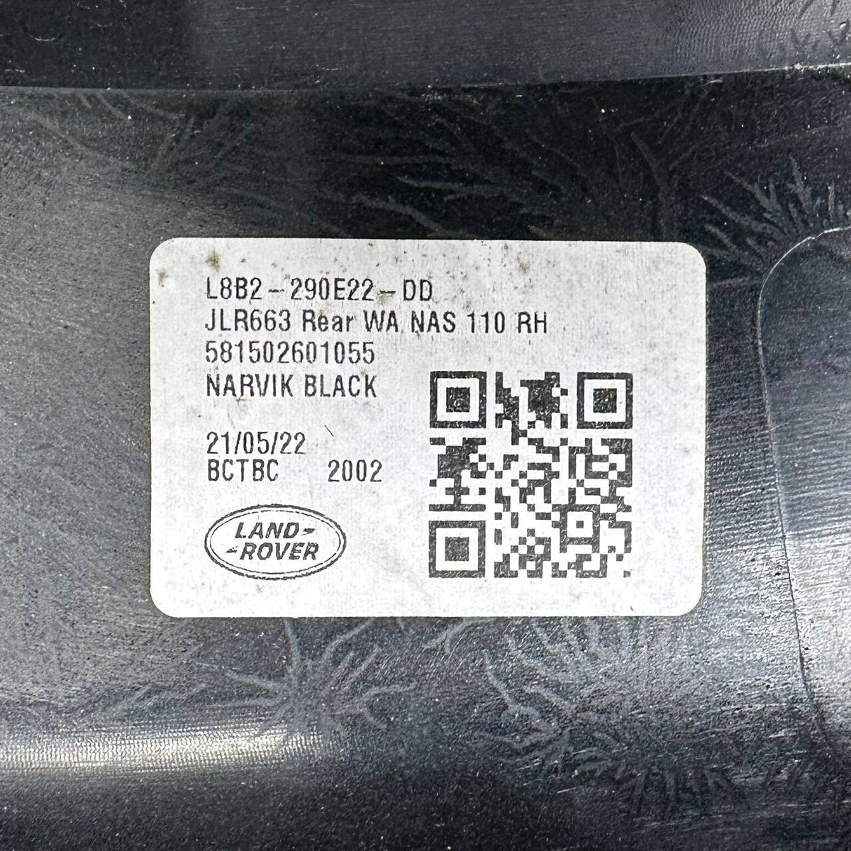 2020 2021 2022-2025 LAND ROVER DEFENDER L663 WHEEL ARCH FLARE MOLDING RIGHT REAR