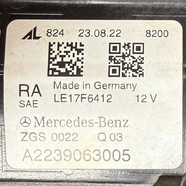 2021 2022 2023-2025 MERCEDES BENZ W223 S580 RIGHT PASSENGER HEADLIGHT HEADLAMP