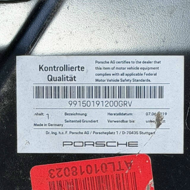 2017 2018 2019-2025 PORSCHE 911 718 CAYMAN PANEL SECTION LUGGAGE RIGHT PASSENGER