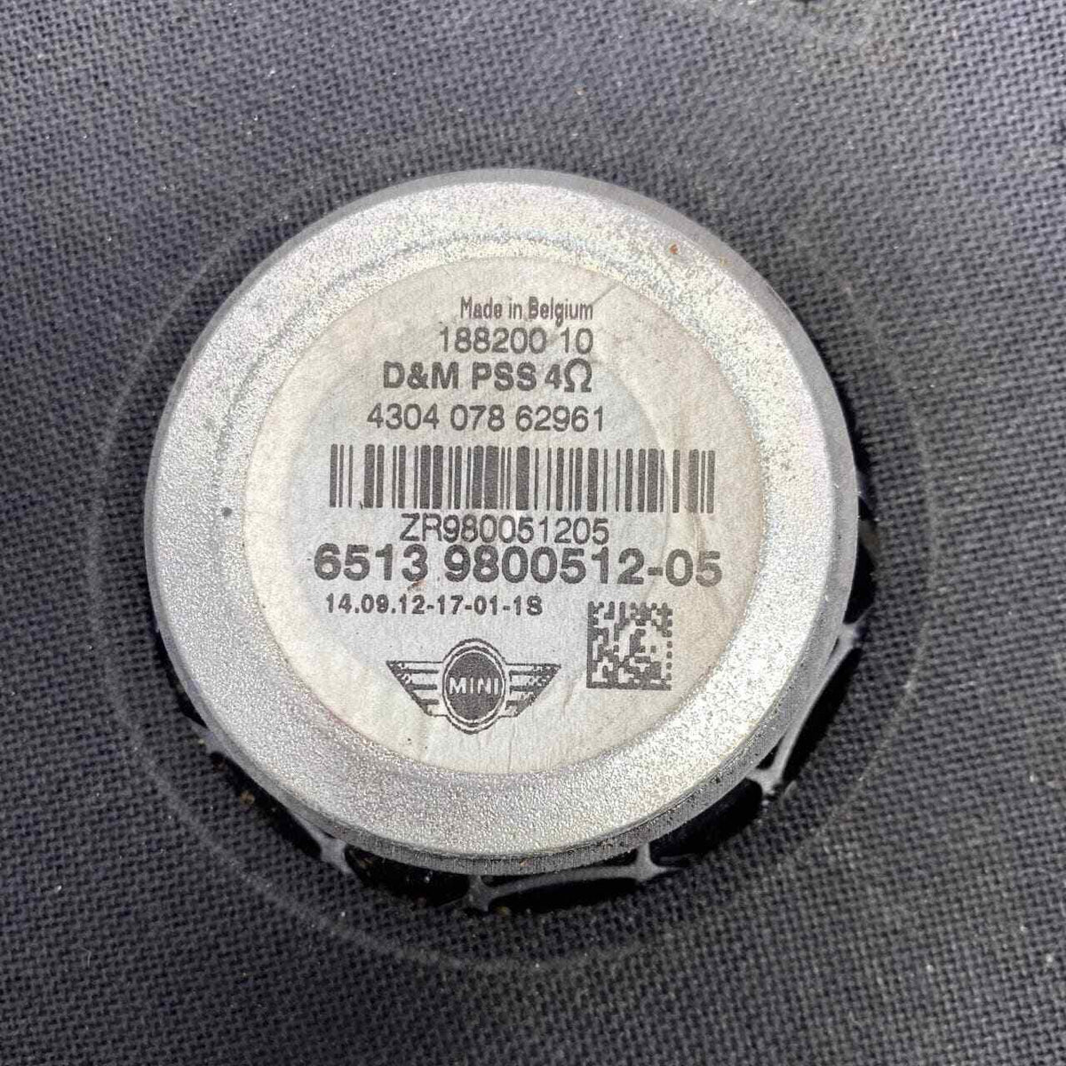 2011 2012 2013 20214 2015 2016 MINI COUNRYMAN PACEMAN RIGHT FRONT BASS SPEAKER