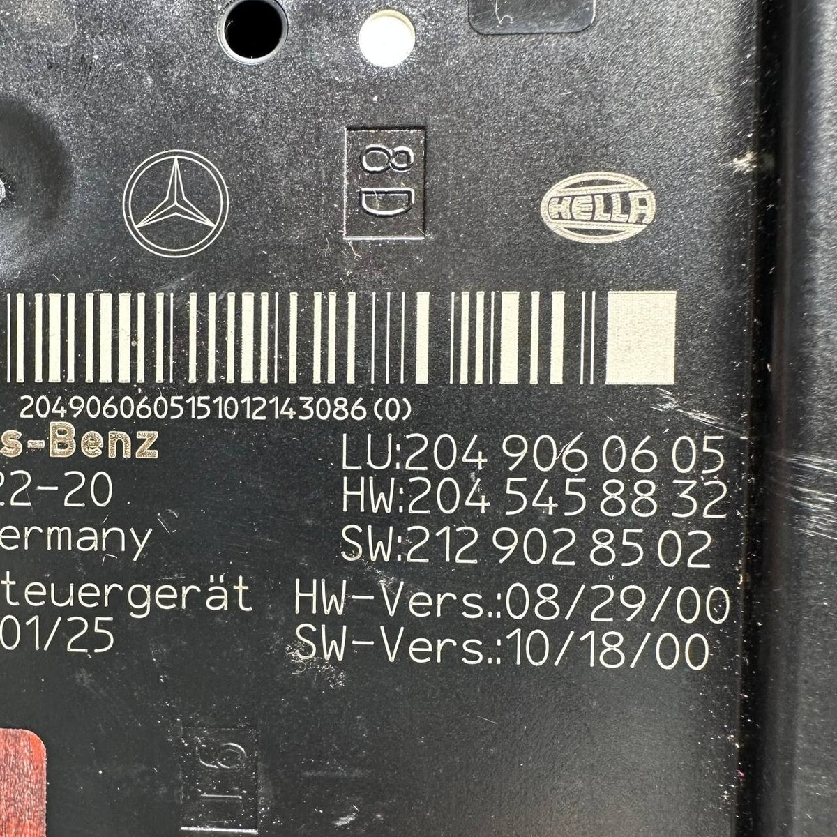 2010 2011 2012 2013 2014 MERCEDES-BENZ W204 C300 C350 REAR FUSE BOX RELAY OEM