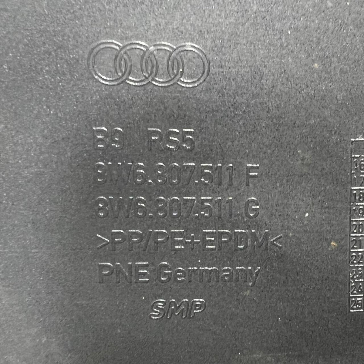 2019 2020 2021 2022-2024 AUDI RS5 REAR BUMPER COVER W/ CARBON VALANCE SPOILER