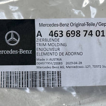 2019 2020 2021-2024 MERCEDES-BENZ G63 FRONT FENDER RIGHT TRIM MOLDING PASSENGER