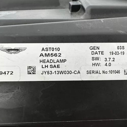 2017 2018 2019 2020 2021 2022 ASTON MARTIN DB11 LEFT DRIVER SIDE HEADLIGHT LED