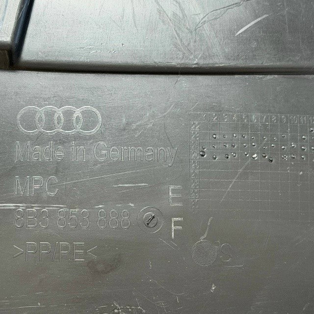 2025 2026 2027 AUDI A5 FRONT RIGHT PASSENGER FENDER LINER SPLASH GUARD OEM NEW