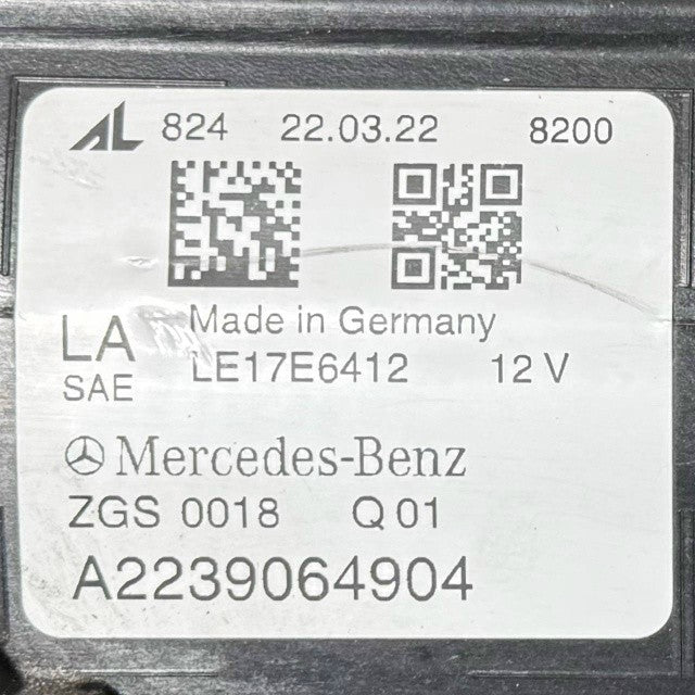 2021 2022 2023 2024-2026 MERCEDES BENZ W223 S580 LEFT DRIVER HEADLIGHT HEADLAMP