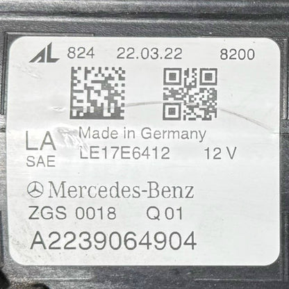 2021 2022 2023 2024-2026 MERCEDES BENZ W223 S580 LEFT DRIVER HEADLIGHT HEADLAMP