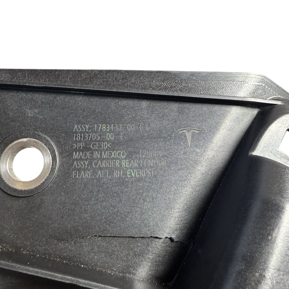 2024 2025 2026 TESLA CYBERTRUCK REAR RIGHT WHEEL ARCH FLARE FENDER MOLDING TRIM