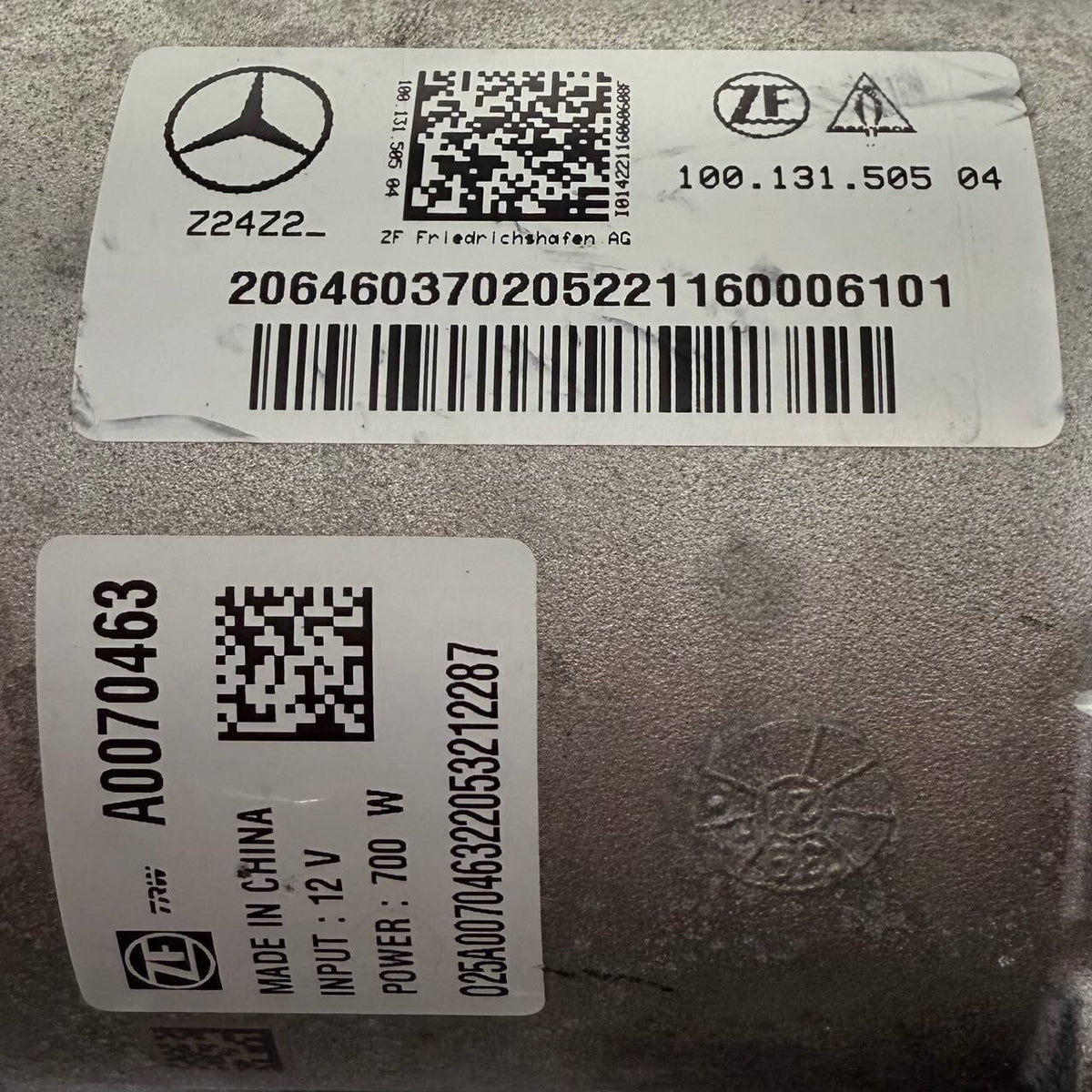 2020 2021 2022 2023 2024 MERCEDES-BENZ W223 REAR POWER STEERING GEAR RACK ASSY