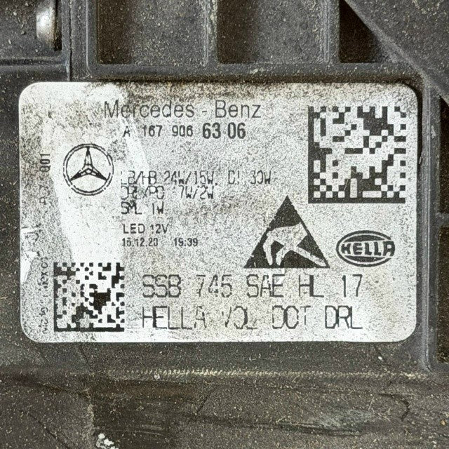 2020 2021 2022 2023 2024 MERCEDES BENZ V167 GLE LEFT DRIVER HEADLIGHT HEADLAMP