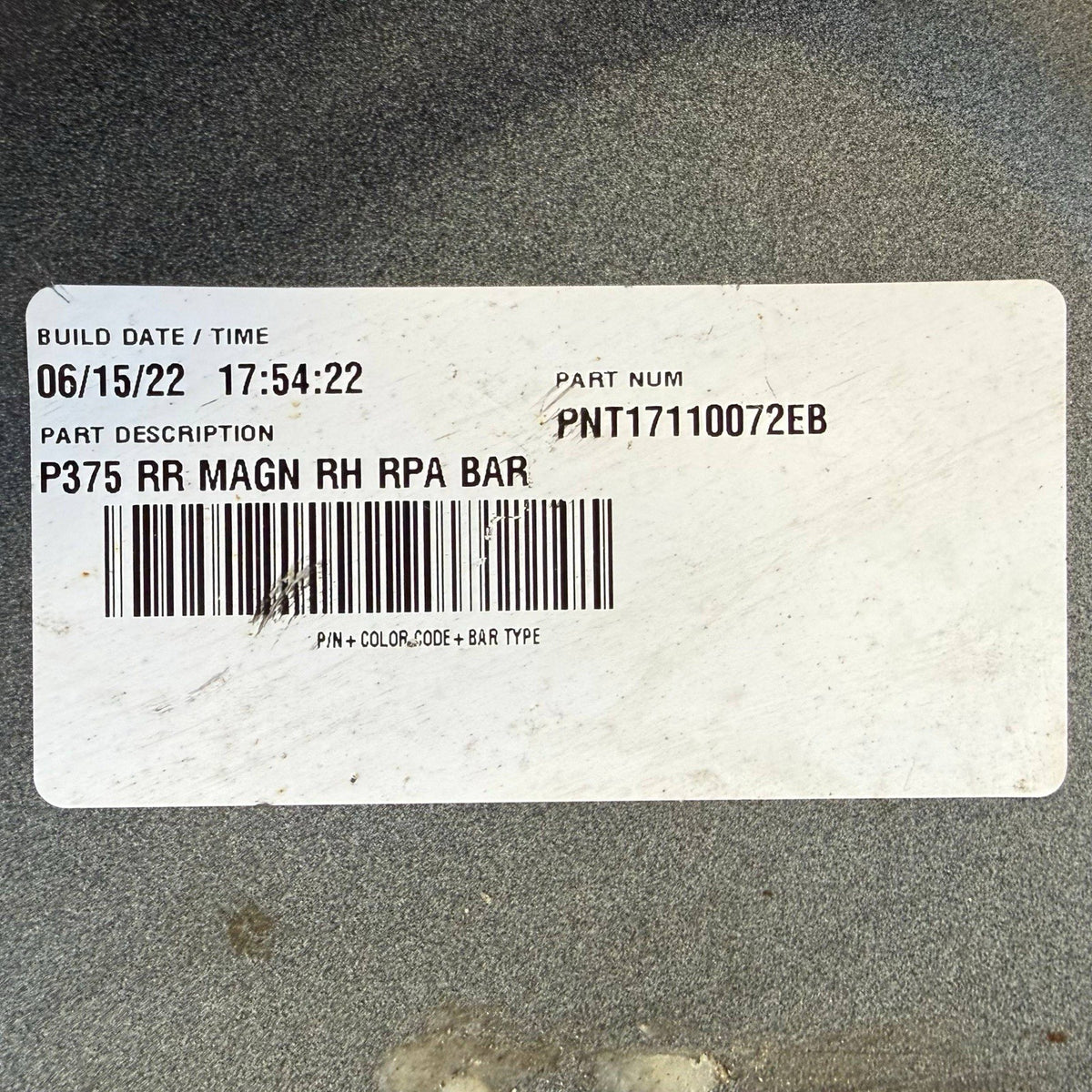 2019 2020 2021 2022 FORD RANGER REAR BUMPER RIGHT END CAP COVER TRIM PASSENGER