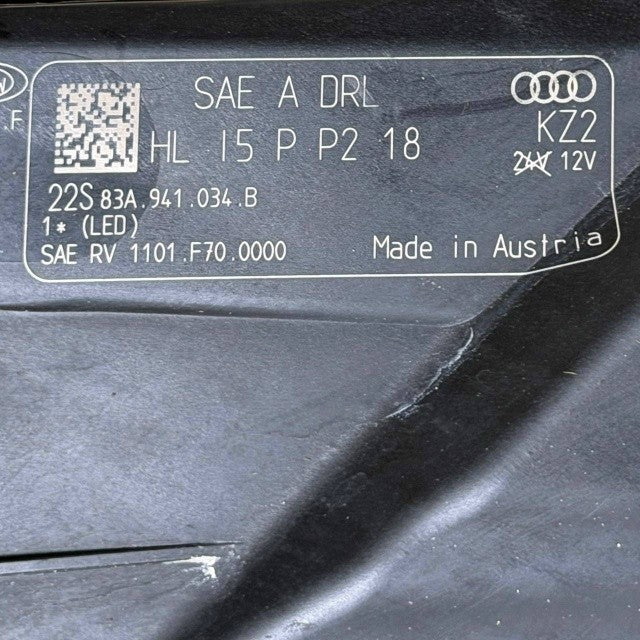 2019 2020 2021 2022 2023 2024 AUDI Q3 RIGHT PASSENGER HEADLIGHT HEADLAMP OEM
