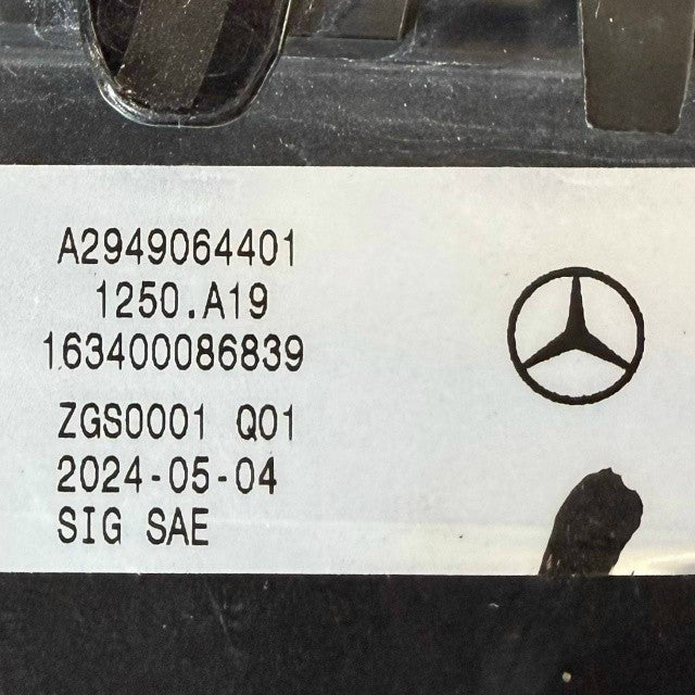 2023 2024 2025 2026 MERCEDES BENZ X294 EQE FRONT LIGHT BAR STRIP BAR OEM USED