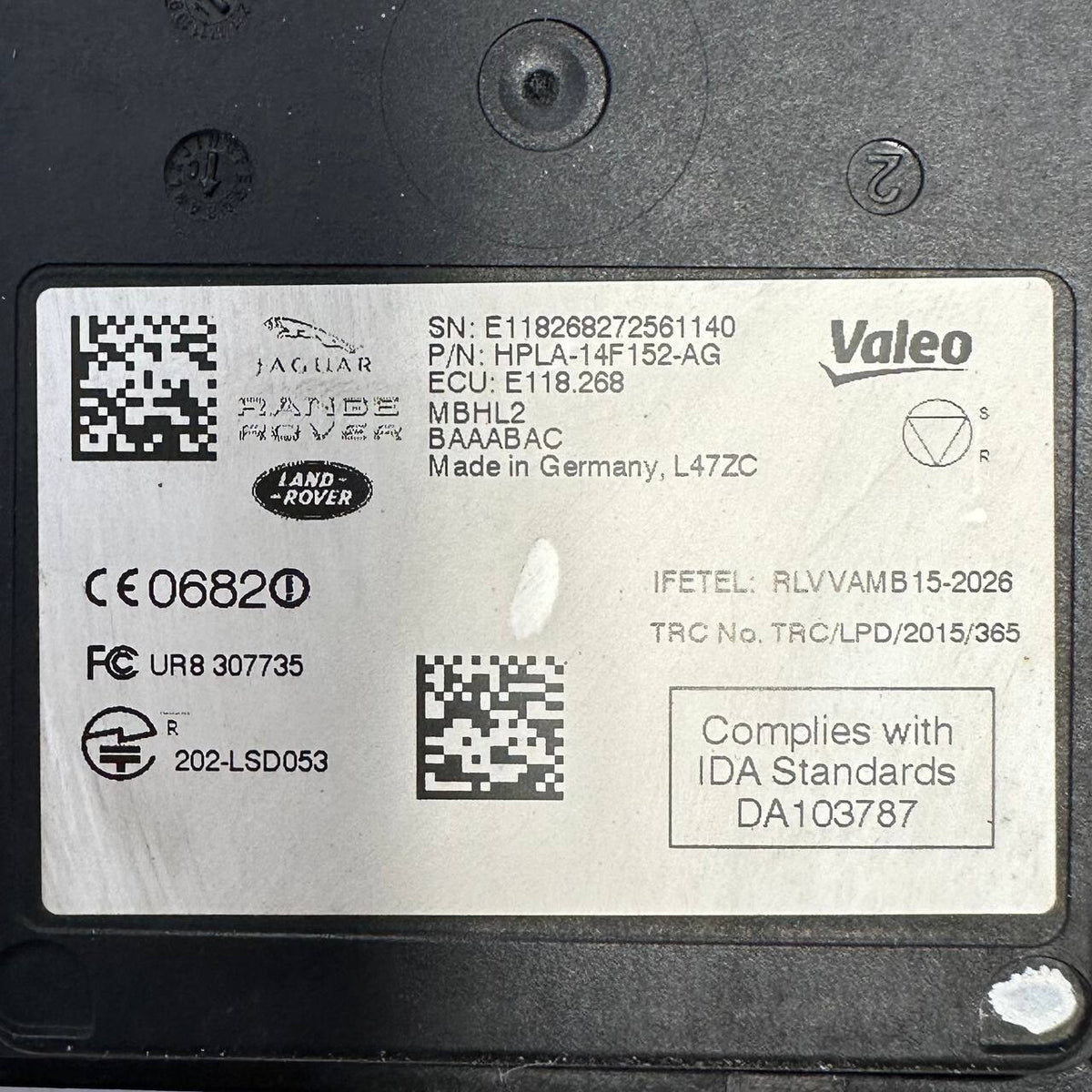 2018 2019-2024 LAND ROVER DISCOVERY REAR LEFT BLIND SPOT RADAR CONTROL MODULE