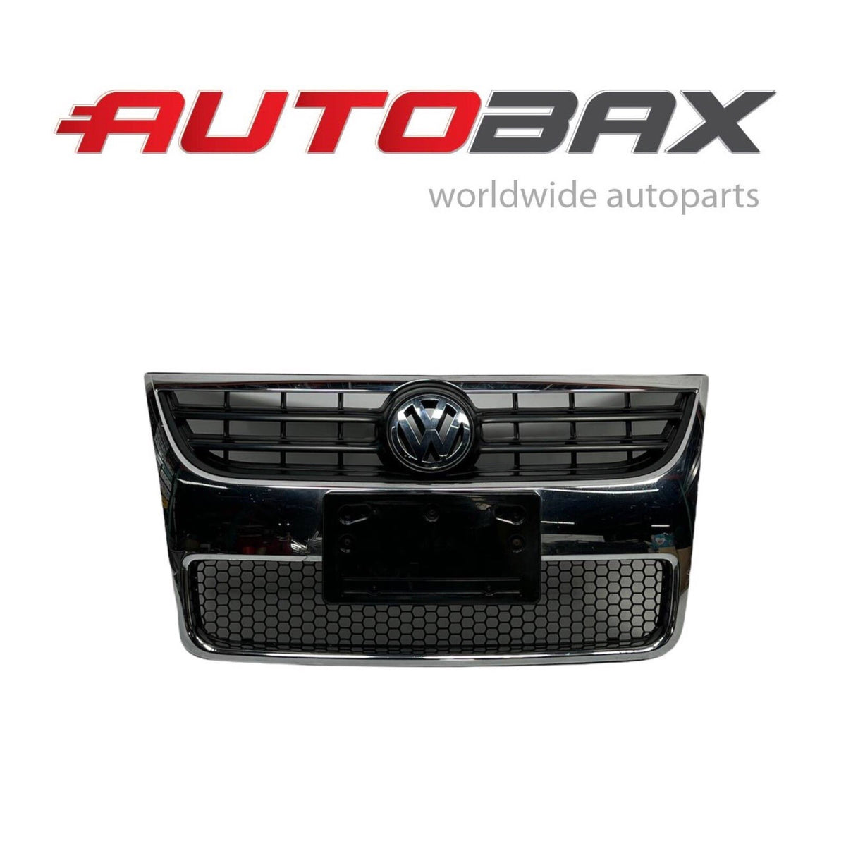 2007 2008 2009 VOLKSWAGEN TOUAREG FRONT BUMPER CENTR GRILLE W/ EMBLEM CHROME