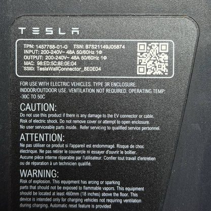2021 2022 2023 2024 TESLA MODEL 3 S X Y GEN 3 CHARGER CABLE CONNECTOR USED OEM