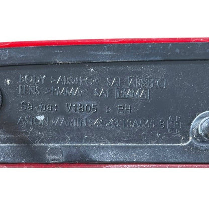 2013 2014 2015 2016 ASTON MARTIN DB9 REAR RIGHT PASSENGER LAMP REFLECTOR MARKER