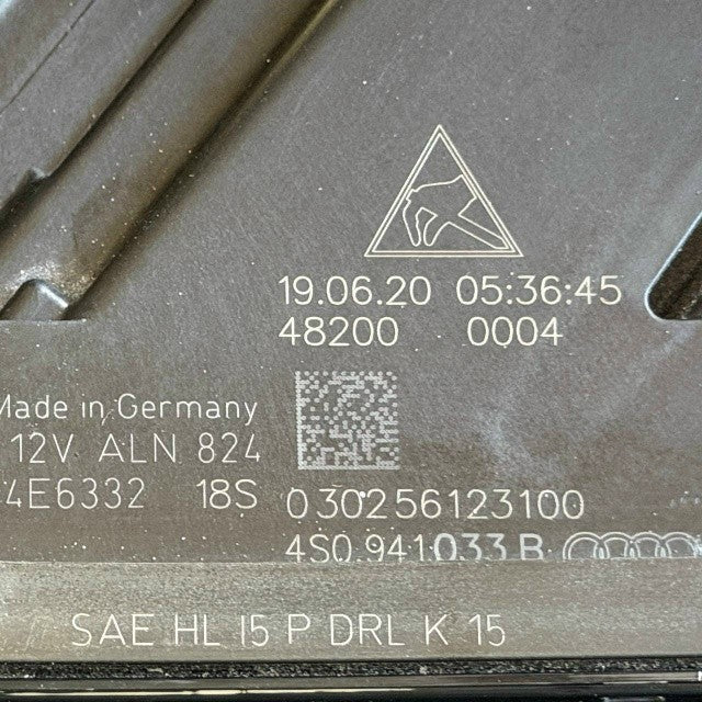2016 2017 2018 AUDI R8 4S LEFT DRIVER HEADLIGHT HEADLAMP OEM USED 4S0941033B