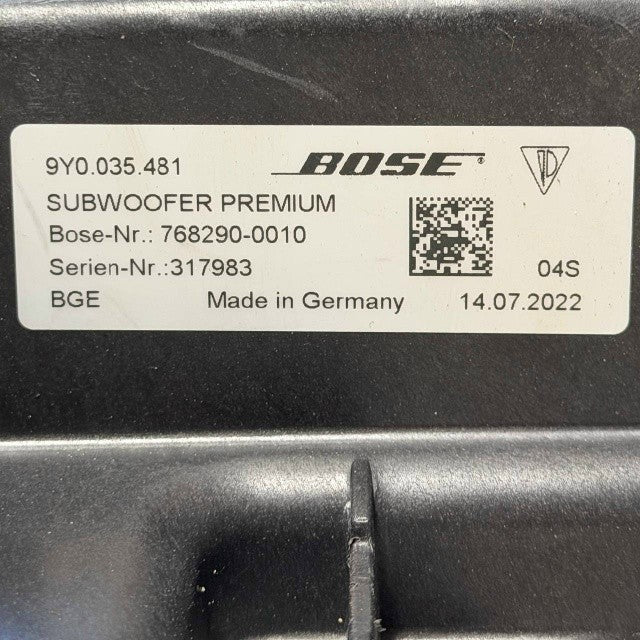 2019 2020 2021 2022-2025 PORSCHE CAYENNE REAR BOSE SUBWOOFER PREMIUM SPEAKER OEM