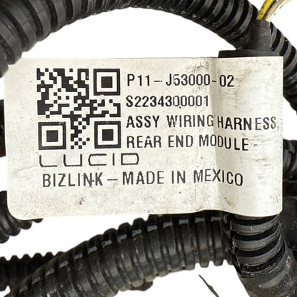 2022 2023 2024 2025 LUCID AIR REAR BUMPER WIRING WIRE HARNESS OEM USED P11J53000