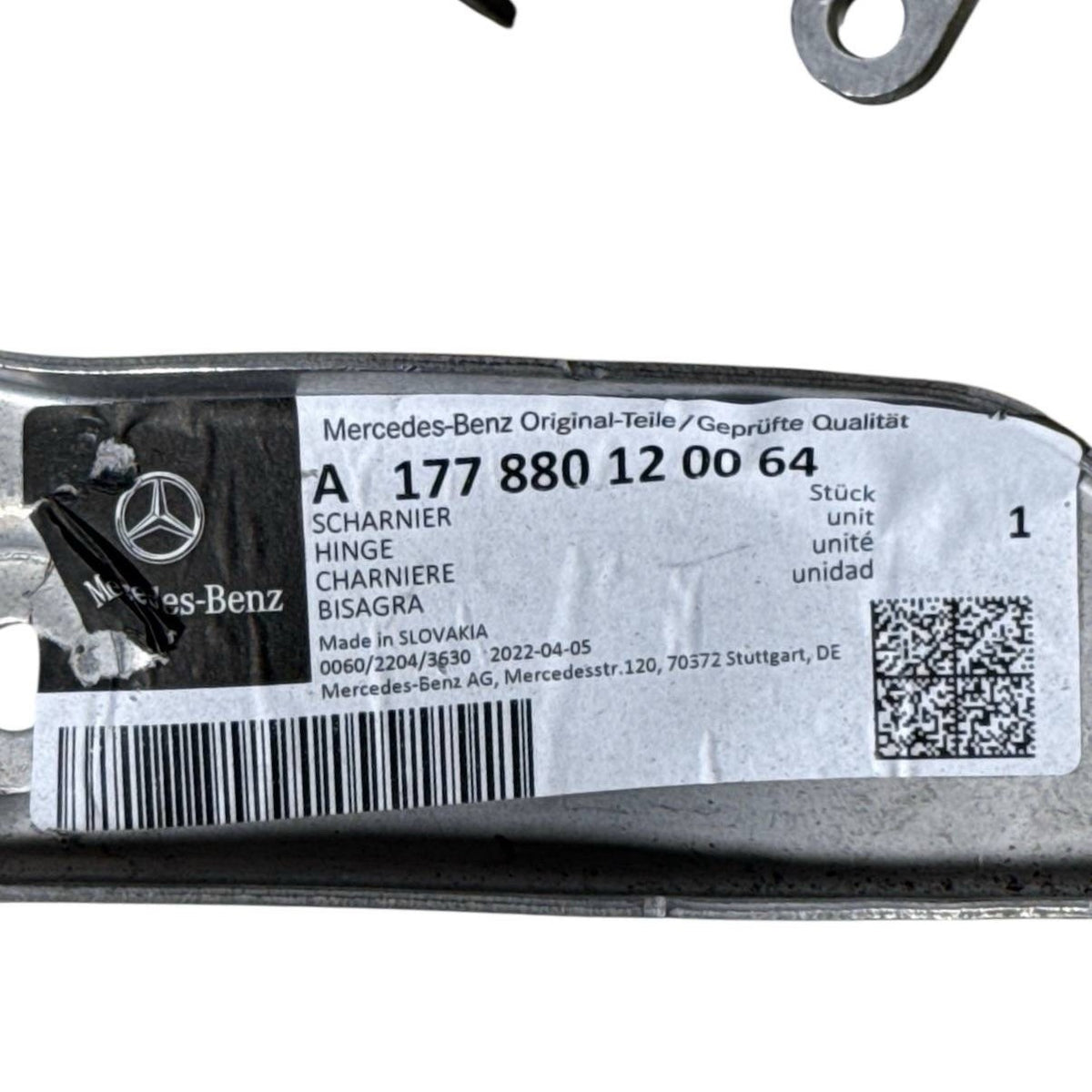 2019-2025 MERCEDES BENZ CLA220 CLA250 FRONT HOOD BONNET RIGHT HINGE PASSENGER