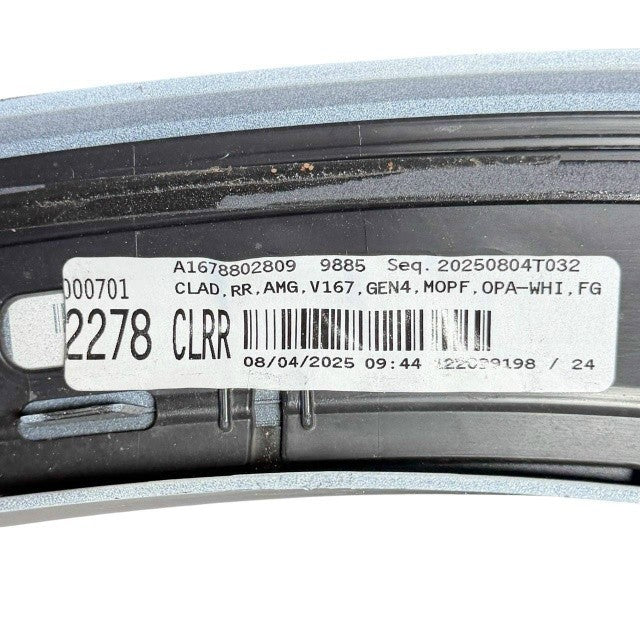 2019-2024 MERCEDES BENZ V167 GLE REAR RIGHT WHEEL ARCH FLARE FENDER MOLDING TRIM