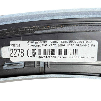 2019-2024 MERCEDES BENZ V167 GLE REAR RIGHT WHEEL ARCH FLARE FENDER MOLDING TRIM
