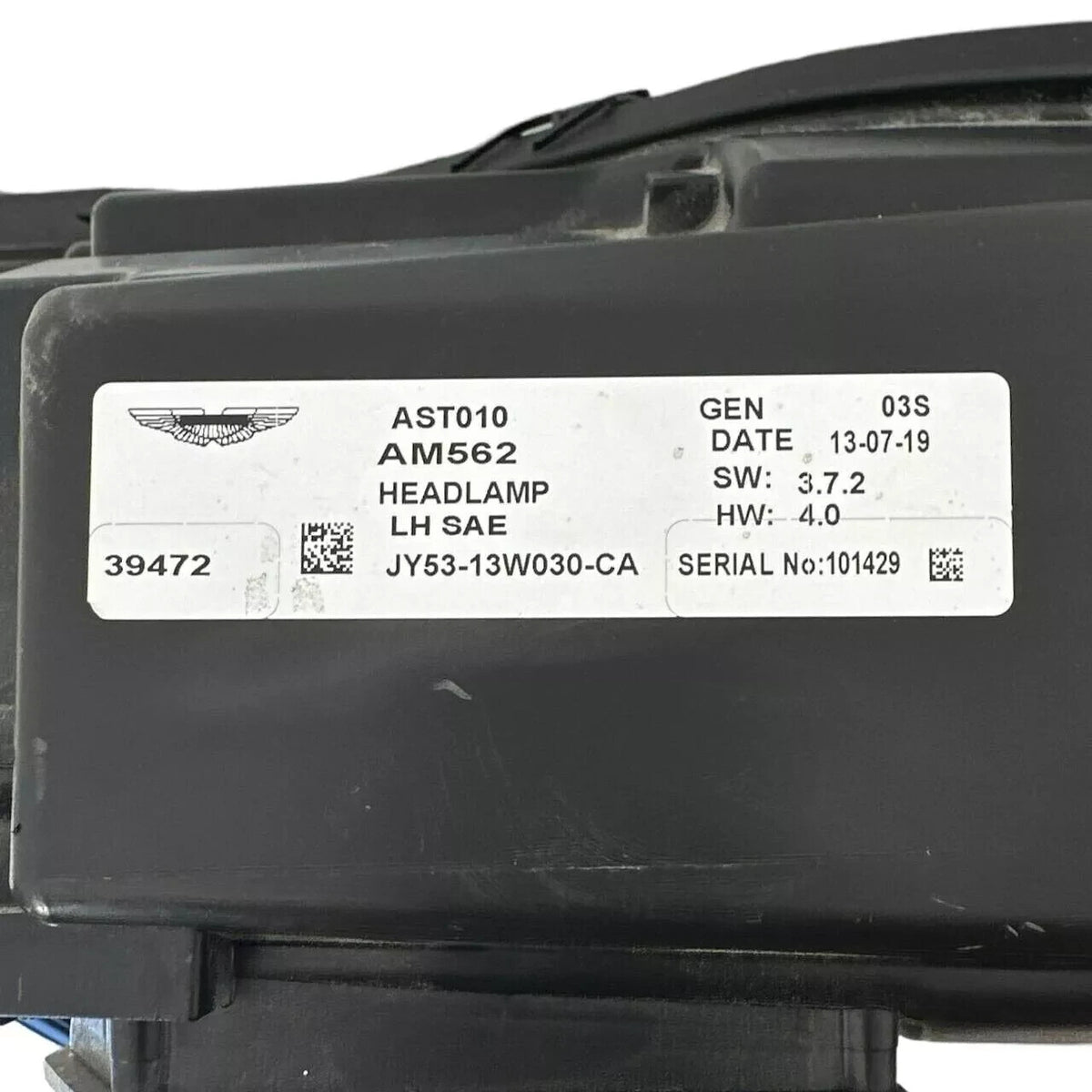 2017 2018 2019 2020 2021 2022 ASTON MARTIN DB11 LEFT DRIVER SIDE HEADLIGHT LED