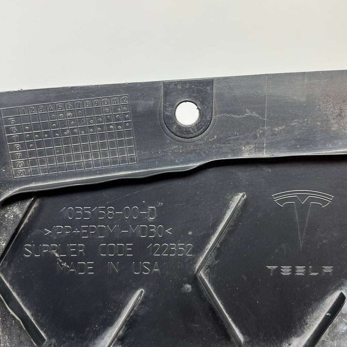 2016 2017 2018 2019 2020 TESLA MODEL X FRONT UNDERBODY TRAY SPLASH GUARD COVER