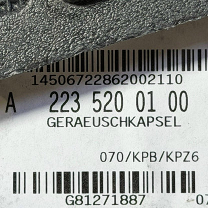 2021 2022 2023 2024-2025 MERCEDES BENZ W223 FRONT ENGINE UNDERBODY COVER SPLASH