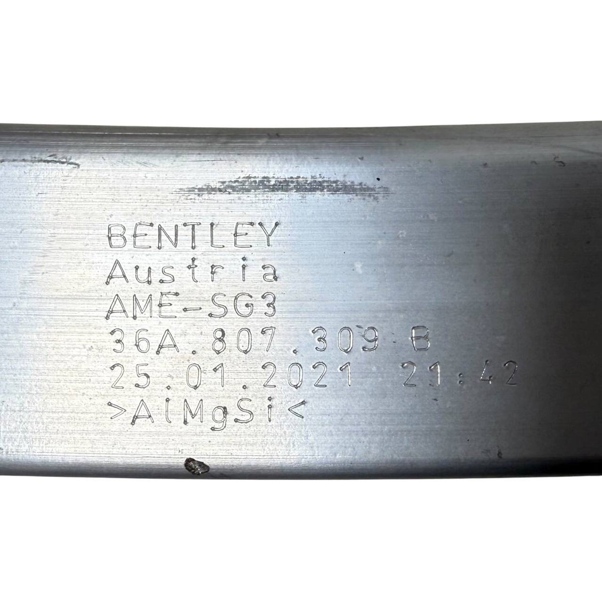 2016 2017 2018 2019 2020 BENTLEY BENTAYGA REAR REINFORCEMENT IMPACT BAR OEM USED