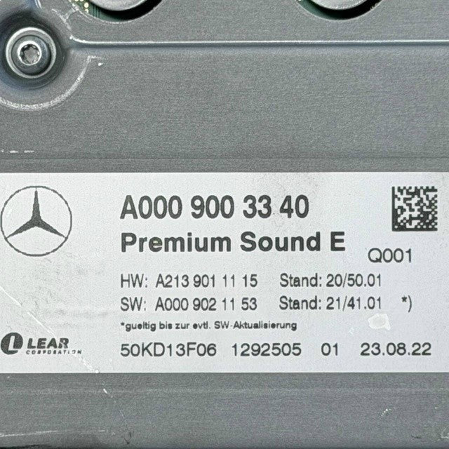 2019 2020-2023 MERCEDES BENZ C300 C43 AMPLIFIER MODULE CONTROL UNIT BURMESTER