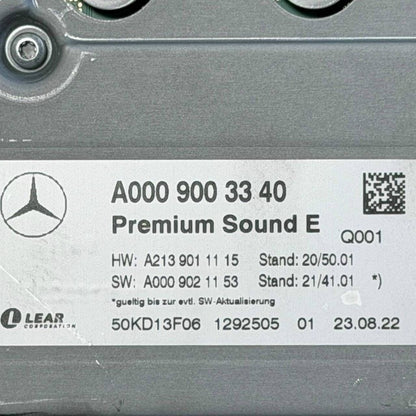 2019 2020-2023 MERCEDES BENZ C300 C43 AMPLIFIER MODULE CONTROL UNIT BURMESTER