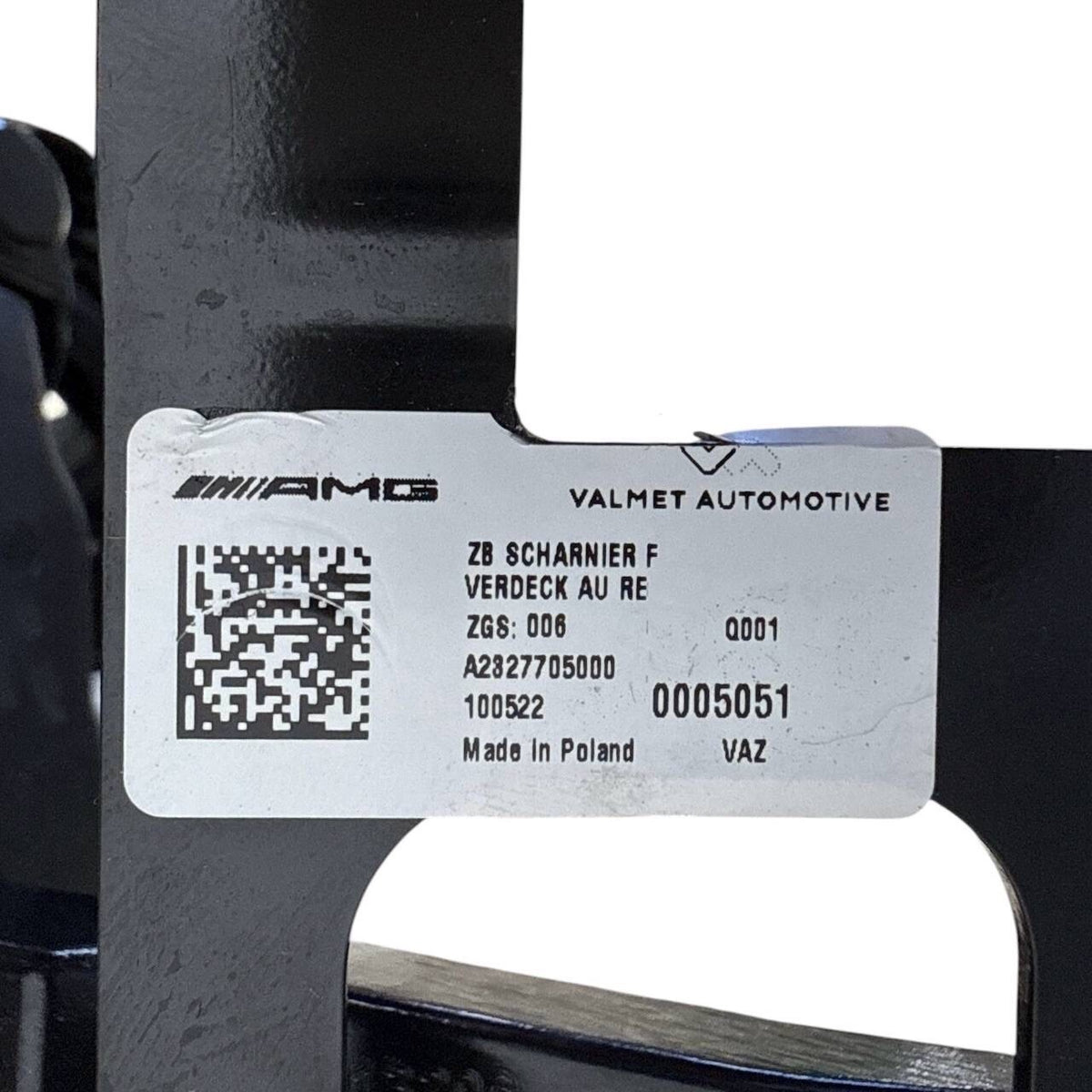 2022 2023-2024 MERCEDES-BENZ SL63 AMG REAR RIGHT PASSENGER HINGE SUPPORT BRACKET