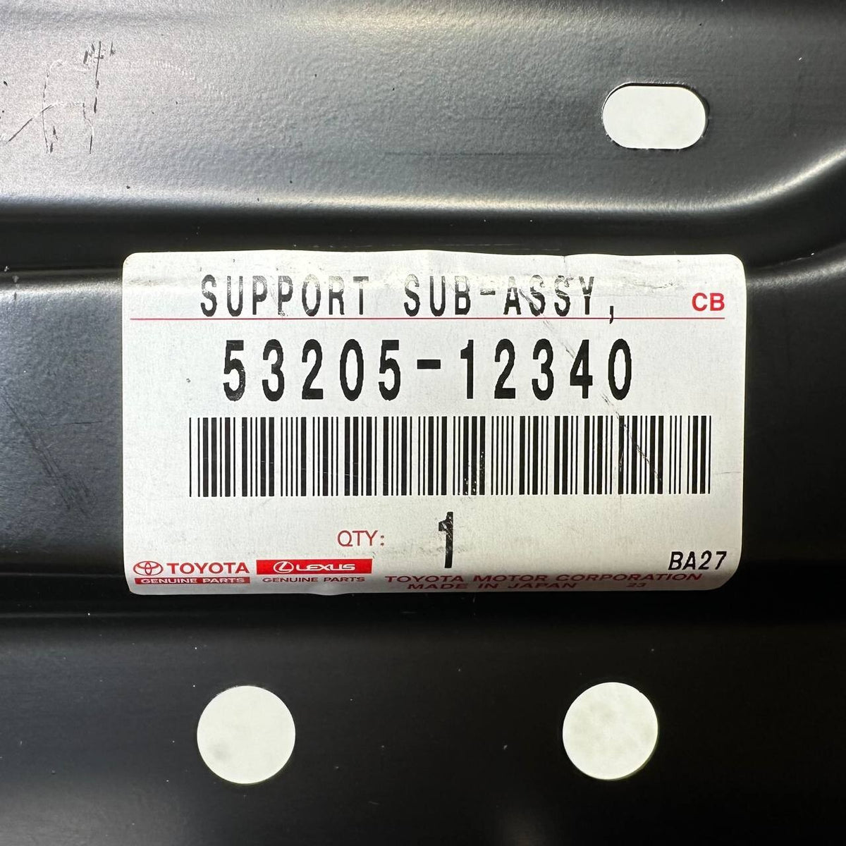 2020 2021 2022 TOYOTA COROLLA FRONT BUMPER UPPER RADIATOR SUPPORT TIE BAR OEM