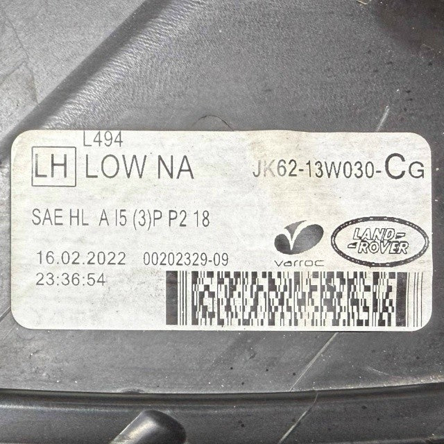 2019 2020 2021 2022 RANGE ROVER SPORT FRONT LEFT DRIVER HEADLIGHT OEM USED