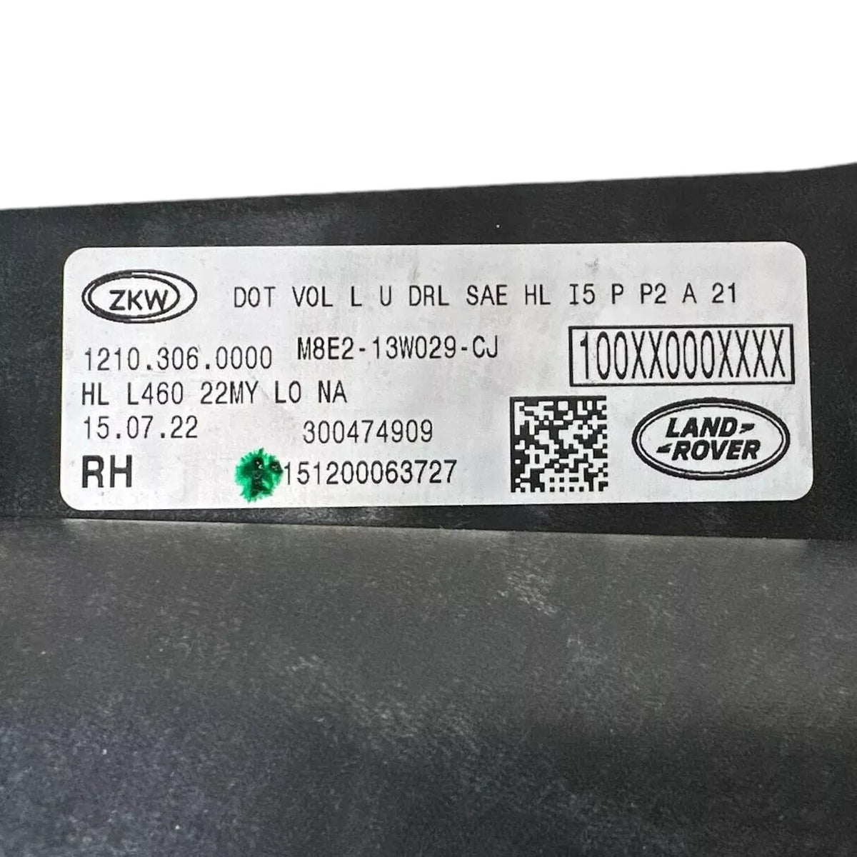 2022 2023 2024 2025 RANGE ROVER HEADLIGHT HEADLAMP RIGHT PASSENGER SIDE OEM
