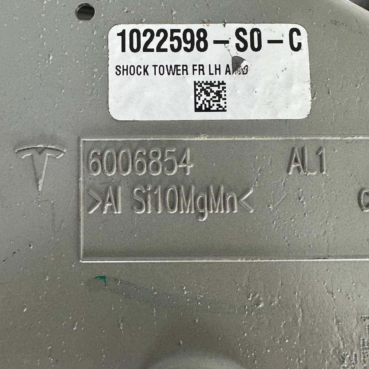 2012 2013 2014 2015 TESLA MODEL S FRONT SHOCK TOWER LEFT DRIVER NEW 1022598S0C