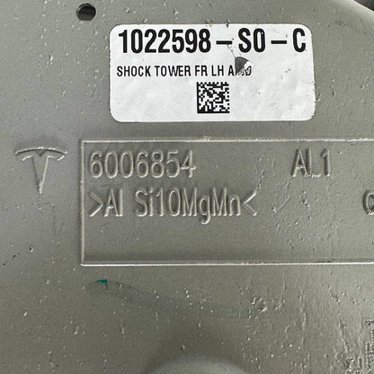 2012 2013 2014 2015 TESLA MODEL S FRONT SHOCK TOWER LEFT DRIVER NEW 1022598S0C