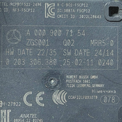 2021 2022-2026 MERCEDES BENZ C300 E350 S500 DISTANCE CRUISE RADAR SENSOR MODULE