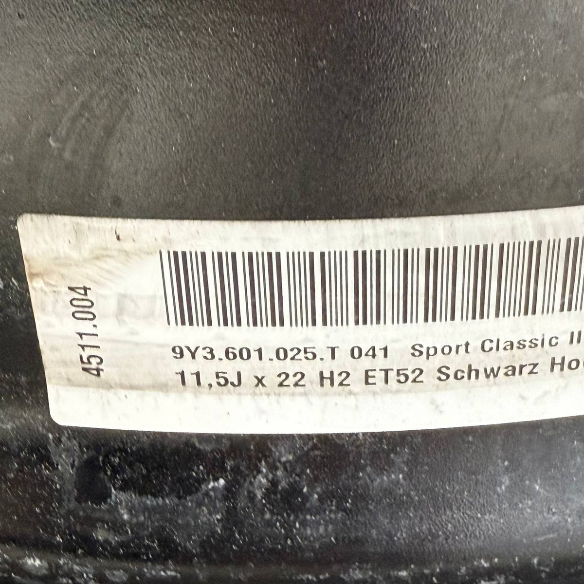2019 2020-2024 PORSCHE CAYENNE SPORT WHEEL RIM ORIGINAL FACTORY R22 11.5J ET52